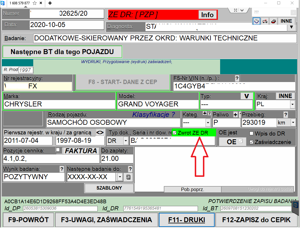 Elektroniczny zwrot dowodu rejestracyjnego